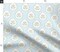 Grandmillennial Traditional Classic Garden Flowers Bloom Preppy Textured Woven Blue Pink Green Feminine Delicate Cottagecore Custom Printed Fabric by Spoonflower Various Fabrics by the Yard or Fat Quarter 17309310